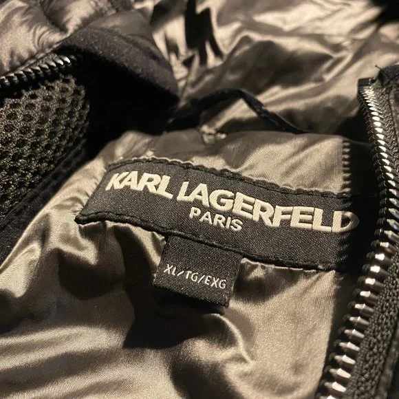 KARL LAGERFELD Paris - down puffer coat XL - Picture 4 of 5